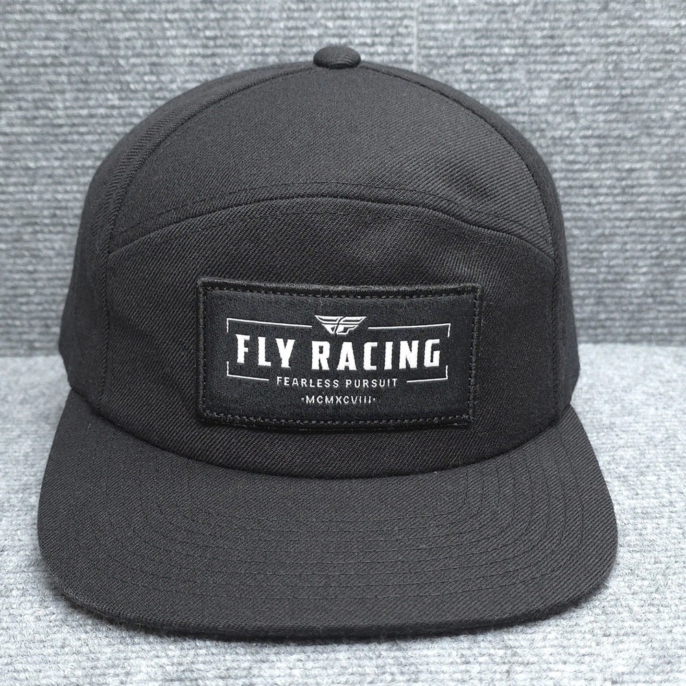 Fly Racing Hat Cap Mens Black Adjustable Snapback Moto Bike Ski Snow‎ MX Outdoor